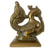 Vintage Indian Brass Bird Peacock Metal Decorative Ornament circa 1960-70's