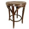 Stool Vintage French Wood Wooden Pole Cane Seat Prop Display Plinth Rest Stand Tabouret Ideally NEEDS REPAIR circa 1960-70's