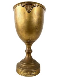 Vintage French Physical Education Awarded By The Minister Engraved Winners Award Prize Trophies Patina circa 1930-40's