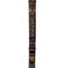 Vintage African Bamboo Stringed Musical Instrument Wooden Hide Skin Metal Decor Carved Carving Sculpture Tribal Art c1980-90's