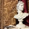 Vintage French Reproduction Plaster Bust Apollo God Ornament Figurine Display Gift c1980-90's