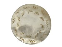 Alternative view of Antique Chinese Mother Of Pearl Etched Round Circular Gaming Chip Counter Engraved Marker Chips Counters PRICED INDIVIDUALLY c1850s