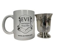 Alternative view of Vintage French Small Silver Metal Silver Plated Goblet Cup Beaker Container Display Drinking circa 1960-70's