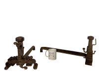 Alternative view of Antique French Pair Of Firedogs Andirons Chenets Fireplace Cast Iron Fireplace Decor Fireplace Accessories Ornament Chateau c1910-20's / EVE