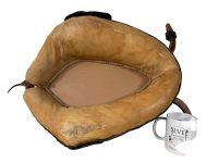 Alternative view of Vintage French Horse Collar Mirror Farmer Agriculture Horse Tack Hallway Entryway Stable Farmhouse Decor circa 1950's / EVE