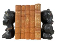 Alternative view of Vintage African Plaster Mother With Child Bust Figurine Book Ends Bookends statue ornament circa 1950-60's / EVE
