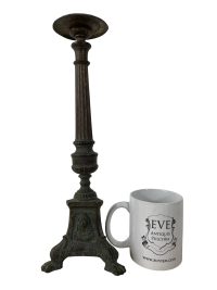 Alternative view of Vintage French Religious Icon Ornate Regency Style Table Desk Light Base For Refurbishment Lamp Metal Period Lighting Prop c1920-30's