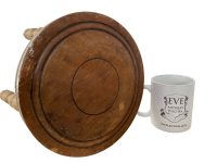 Alternative view of Stool Vintage French Traditional Worn Weathered Milking Stool Small Chair Stand Bobbin Leg Plinth Seating Plant Tabouret c1960-70's / EVE