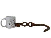 Alternative view of Vintage French Large Butcher Meat Kitchen Rail Hanging Hook rustic rural rusty shop display agricultural industrial dungeon c1960-70's