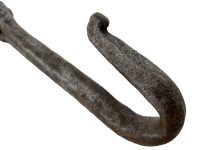 Alternative view of Vintage French Large Butcher Meat Kitchen Rail Hanging Hook rustic rural rusty shop display agricultural industrial dungeon c1960-70's