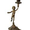Vintage French Brass Candlestick Candle Holder Candle Stick circa 1950's
