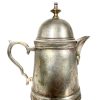 Antique English Small Silver Metal EPNS Silver Plated Handled Coffee Pot Brewing Stove Top Pot circa 1910-20's