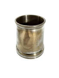 Antique English Small Silver Metal EPNS Silver Goblet Cup Beaker Pot Desk Container Display Drinking circa 1910-20’s 5