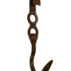 Vintage French Large Butcher Meat Kitchen Rail Hanging Hook rustic rural rusty shop display agricultural industrial dungeon c1960-70's
