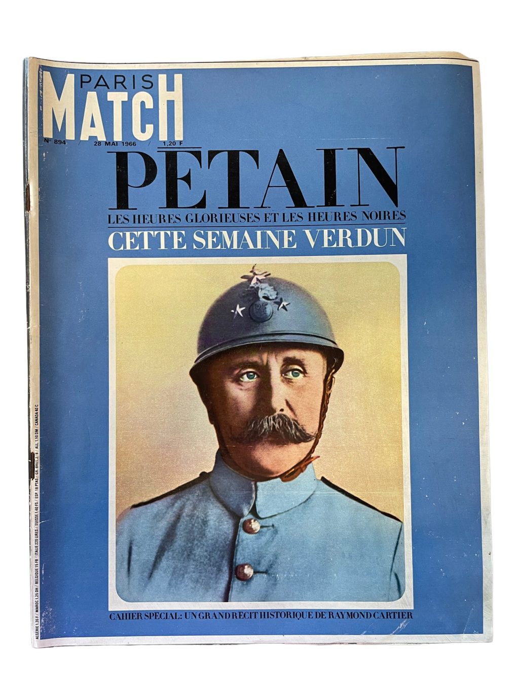 Vintage French Paris Match Le Magazine Journal Number 894 – 28/5/1966 Memorabilia Collector 1966 / EVE
