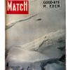 Vintage French Paris Match Le Magazine Journal Number 406 - 19/1/1957 Memorabilia Collector 1957 / EVE