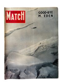Vintage French Paris Match Le Magazine Journal Number 406 - 19/1/1957 Memorabilia Collector 1957 / EVE