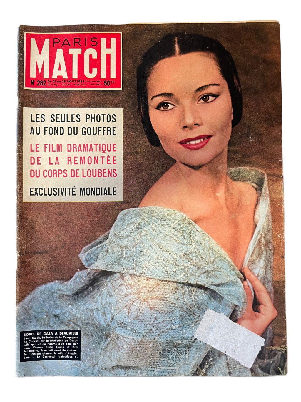 Vintage French Paris Match Le Magazine Journal Number 282 – 21/8/1954 Memorabilia Collector 1954 / EVE