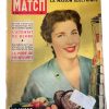 Vintage French Paris Match Le Magazine Journal Number 309 - 26/2/1955 Memorabilia Collector 1955 / EVE