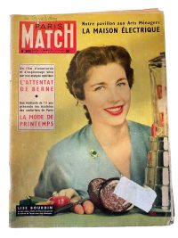 Vintage French Paris Match Le Magazine Journal Number 410 – 16/2/1957 Memorabilia Collector 1957 / EVE
