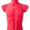 Vintage French Pink Male Torso Mannequin plastic lifesize dummy wallhanging floor standing shirt display circa 1980-90's