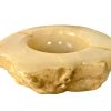 Vintage Italian Alabaster Marble Stone Square Ashtray Dish Pot Smoking Tobacciana circa 1960-70's