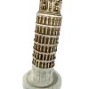 Vintage Italian Leaning Tower Of Pisa Souvenir Ornament Plaster Statue Figurine Ornament Gift Display circa 1980's