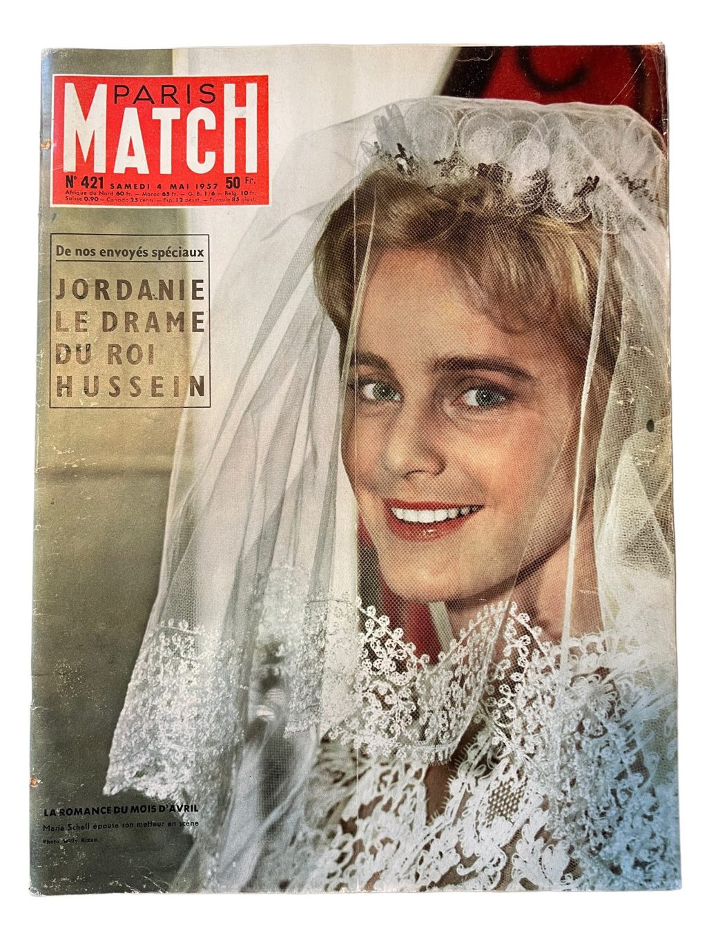 Vintage French Paris Match Le Magazine Journal Number 421 – 4/5/1957 Memorabilia Collector 1957 / EVE