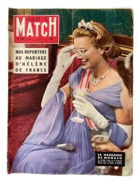 Vintage French Paris Match Le Magazine Journal Number 410 – 16/2/1957 Memorabilia Collector 1957 / EVE