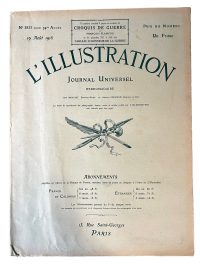 Antique French L’Illustration Le Magazine Journal Universel Hebdomaderie Number 3833 Memorabilia Collector 19 Auot August 1916 / EVE 9