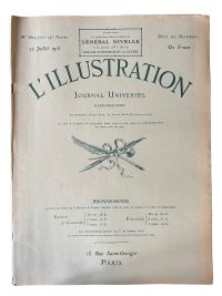 Antique French L’Illustration Le Magazine Journal Universel Hebdomaderie Number 3833 Memorabilia Collector 19 Auot August 1916 / EVE