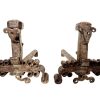 Antique French Pair Of Firedogs Andirons Chenets Fireplace Cast Iron Fireplace Decor Fireplace Accessories Ornament Chateau c1910-20's / EVE