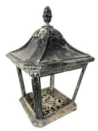 Vintage French Extra Large Street Lamp Light Shade Metal Garden External Outside Post Mounted Lighting circa 1960-70's / EVE
