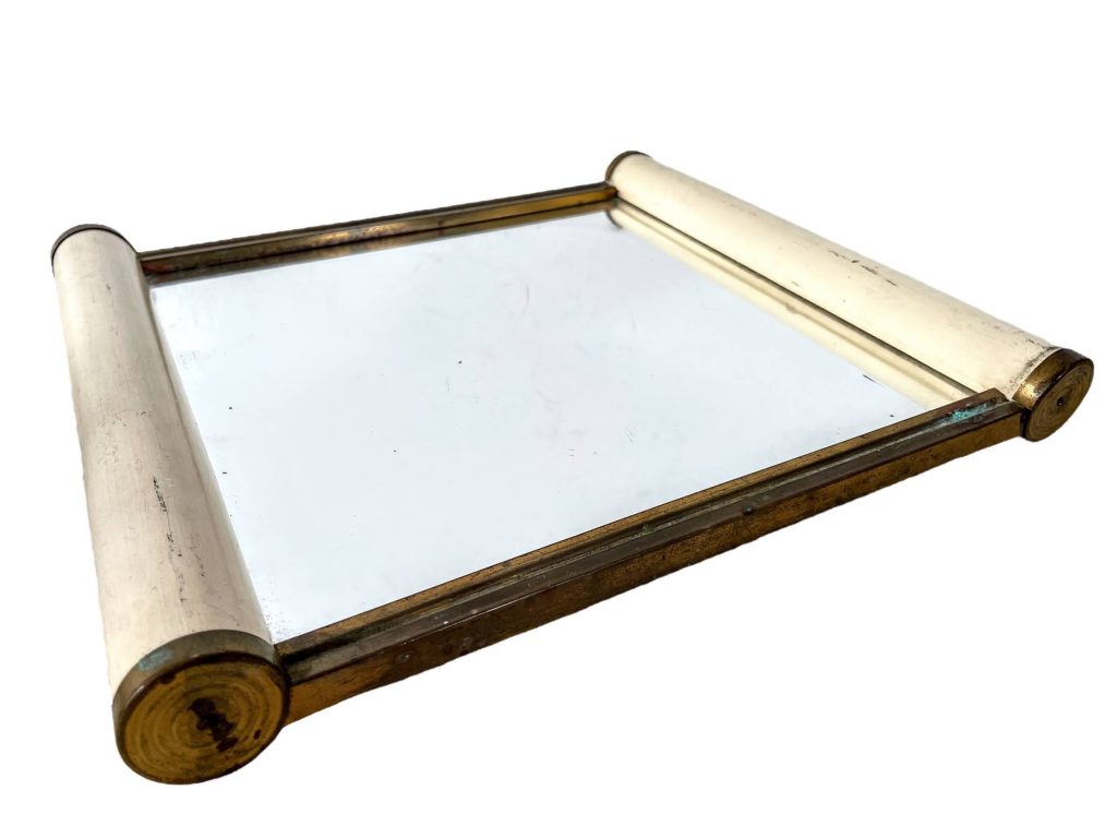 Vintage French Small Mirror Tray Trivet Stand Restaurant Cafe Serving display decoration table circa 1930’s