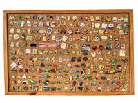 Vintage Pin Lapel Badge Brooch Collar Souvenir Large Collection 200+ Job Lot As Pictured circa 1970-1990's
