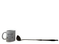 Alternative view of Antique French Ornate Punch Ladle Serving Scoop Spoon Serving Bar Decor c1900's