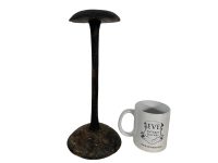 Alternative view of Antique French Wood Wooden Hat Wig Stand Rest Decor Design Shop Commercial Retail Window Display c1910's / EVE