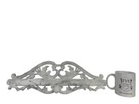 Alternative view of Vintage French Wooden Wood Wall Mounted Ornate Gustavian Style Shelf Cutlery Kitchen Hanger Support Display Hanging Decor c1970-80's