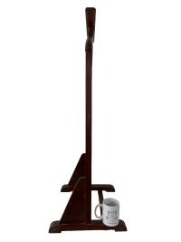 Alternative view of Vintage French Valet Butler Stand Wooden Clothes Hanger Suit Costume Bedroom Hotel Decor Storage B&B c1940-50's