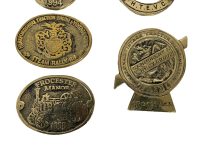 Alternative view of Vintage English Classic Motor Motorcycle Steam Rally Brass Collection Job Lot Collector Collection Motorbike circa 1980-90's