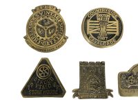 Alternative view of Vintage English Classic Motor Motorcycle Steam Rally Brass Collection Job Lot Collector Collection Motorbike circa 1980-90's