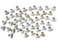 Alternative view of Antique French Hand Made Porcelain Ceramic Door Knob Handle Handle Priced Individually Knobs Handles circa 1900-20's