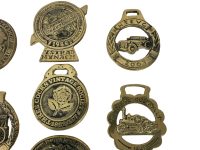 Alternative view of Vintage English Classic Motor Motorcycle Steam Rally Brass Collection Job Lot Collector Collection Motorbike circa 1980-90's