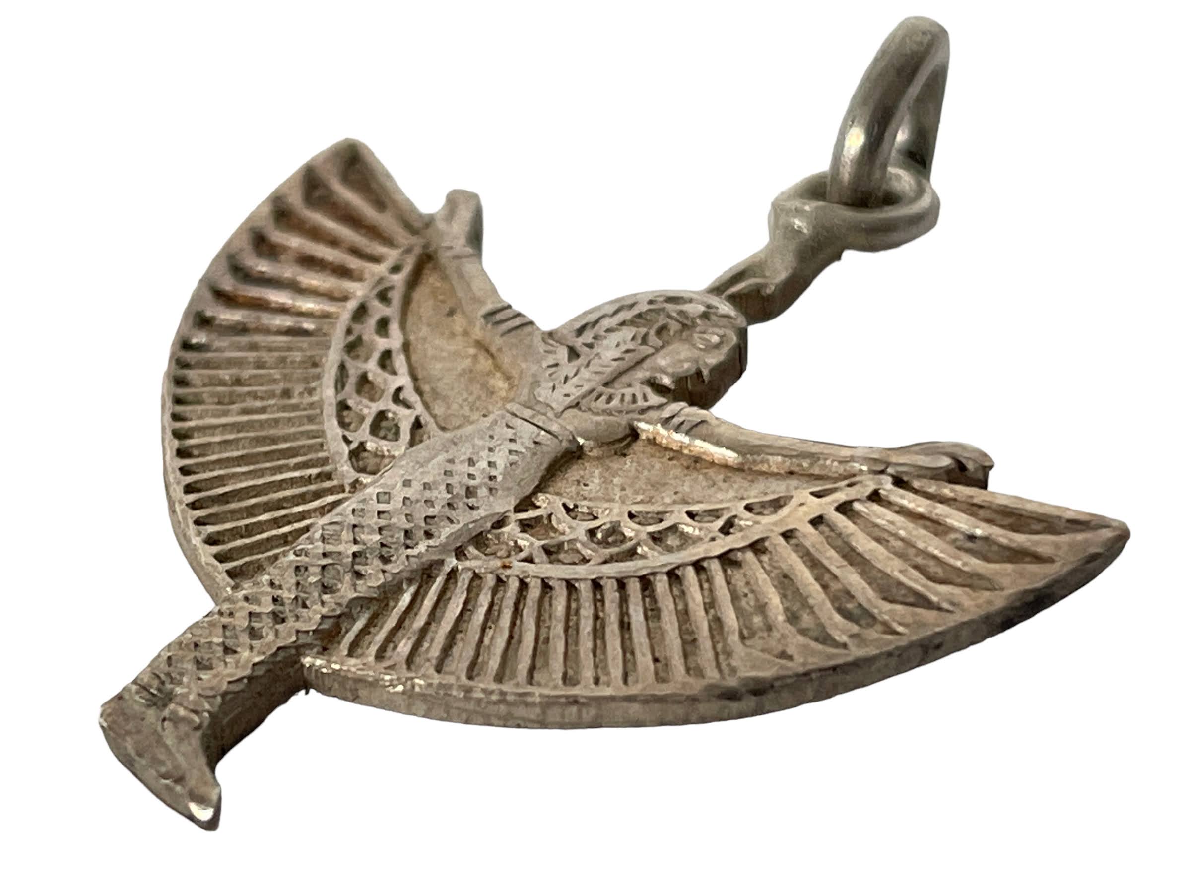 Vintage Egyptian Goddess Isis Wings Charm Pendant Jewellery Necklace Hanger Charm 1980’s 4 Vintage Egyptian Goddess Isis Wings Charm Pendant Jewellery Necklace Hanger Charm 1980's - Image 4