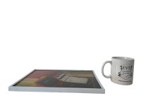 Alternative view of Vintage German Genuine Magazine Page Advertising For MM Blaurot Extra Dry Framed Poster Wall Decor c1960-00's