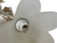 Alternative view of Vintage French Tole Style Hanging Pendant Light For Refurbishment Repair Lampshade Lamp Metal Period Lighting Prop c1990-00's