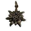 Vintage Swiss Edelweiss Charm Pendant Jewellery Necklace Hanger Charm 1970-80's