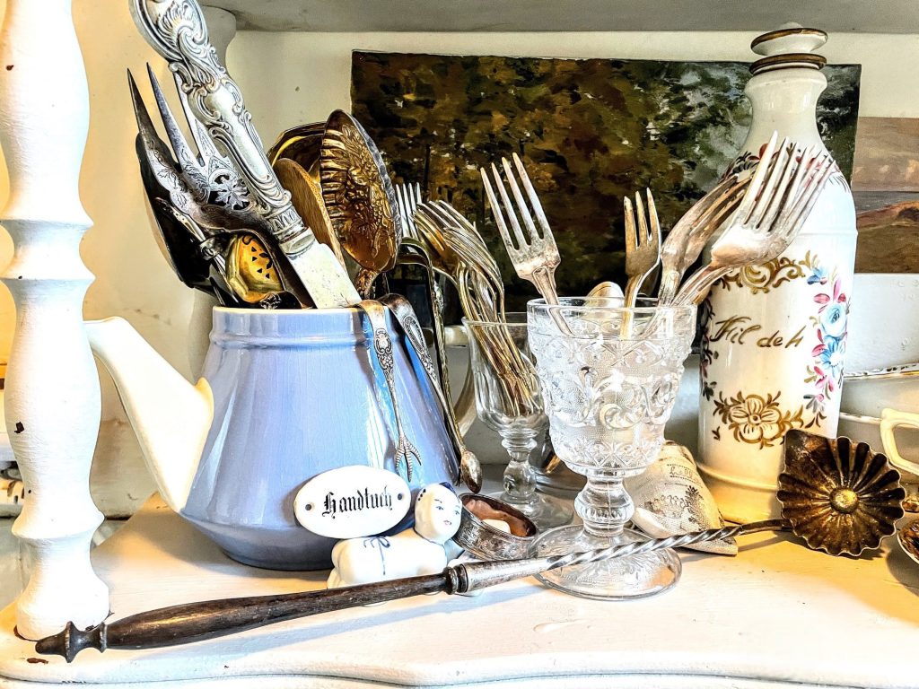 Antique French Ornate Punch Ladle Serving Scoop Spoon Serving Bar Decor c1900's