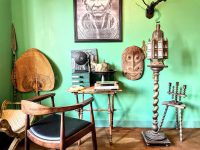 Antique French Table Traditional Spiral Barley Twist Plant Stand Heavy Brown Display Rest Plinth Plant Pot Side Tabouret c1900-10's