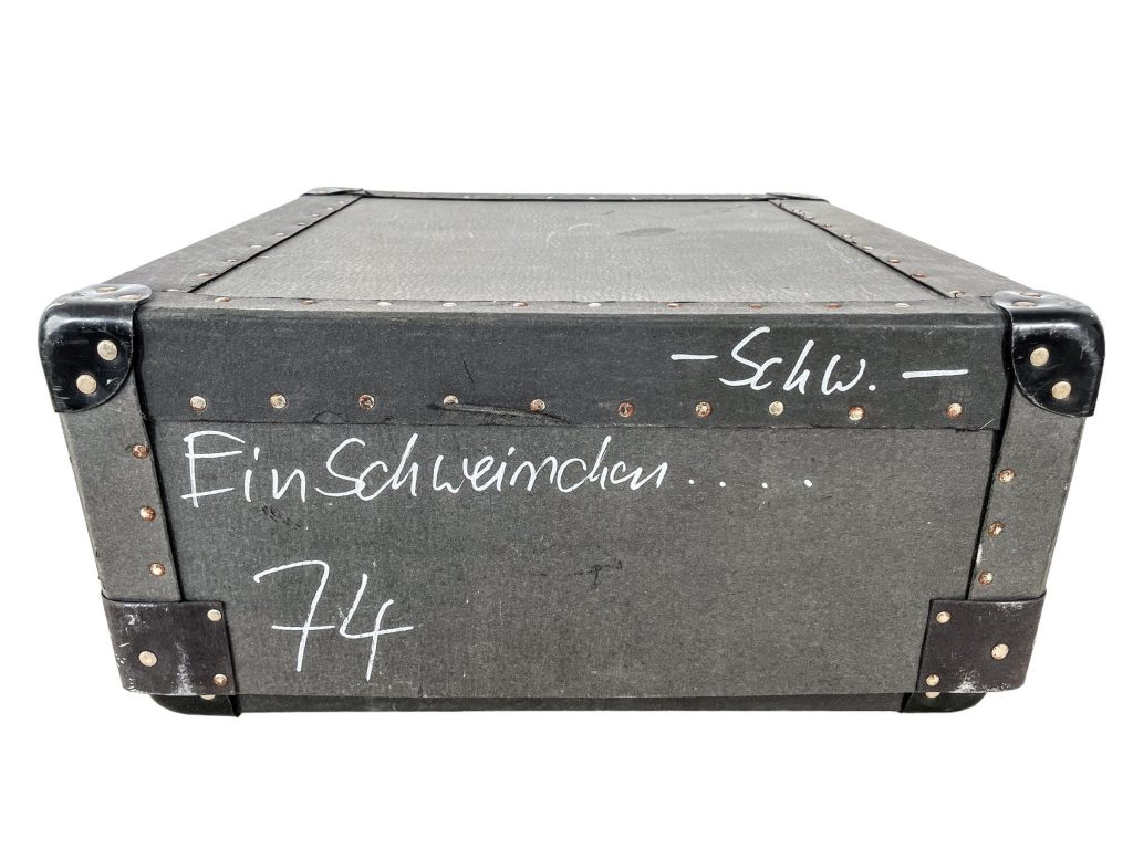 Vintage German Studded Thick Card Movie Film Cinema Storage Safety Box Paperwork Valuables Knick Knacks Case Display circa 1970-80’s / EVE